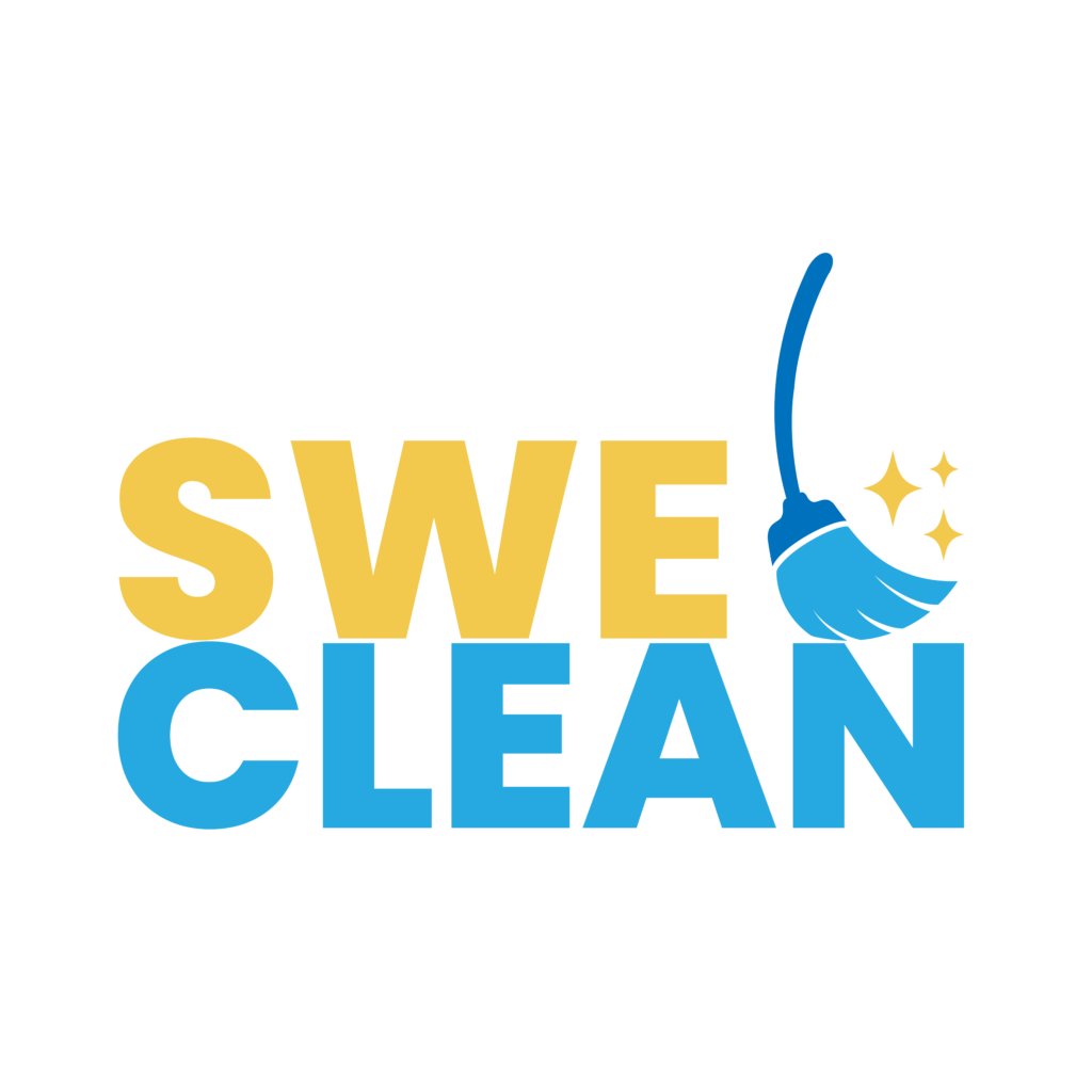 sweclean logo with broom